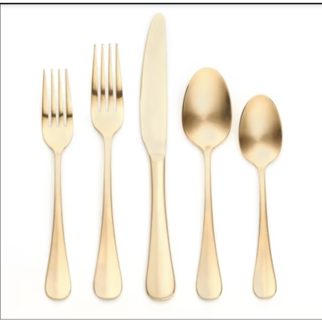 Gold Flatware Set